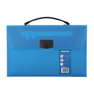 Папка-портфель FC на 1 відділення синій Colevor A7613-BL Comix