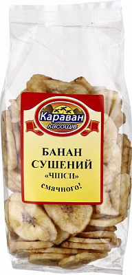 Чипсы банановые Караван Ласощів 150 г