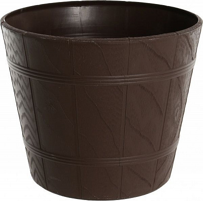 Горшок пластиковый Form Plastic Дерево Эльба-6 круглый 46,2л коричневый 