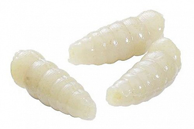 Приманка рыболовная 12 шт. опарыш белый клубника