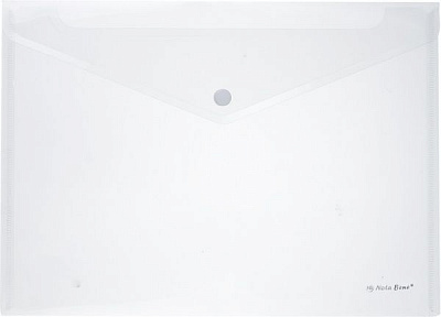 Папка-конверт А4 на кнопке прозрачная Nota Bene