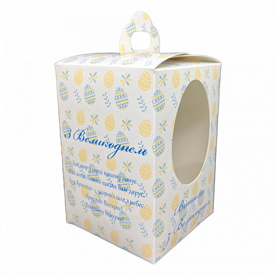 Коробка для пасхи 100х100х140 мм 5 шт./уп. NM-344