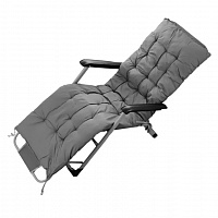 Шезлонг раскладной X-Treme люкс до 120 кг CLC-837 61x178 см серый