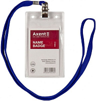 Бейдж вертикальний 55х87 мм прозорий 2520 Axent