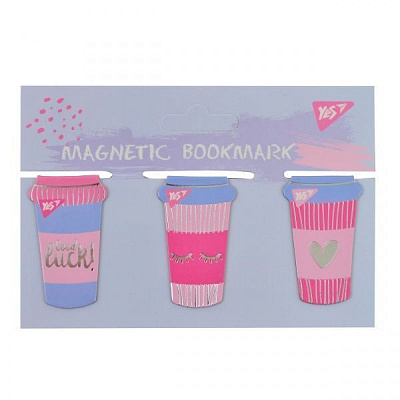 Закладки магнитные YES Caps 3 шт. 707001 