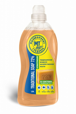Антибактеріальне рідке мило Миловарні традиції Господарче з мірним ковпачком 1000 мл