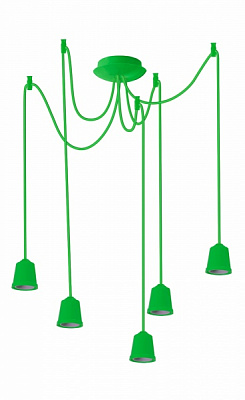 Підвіс ERKA 525 5x60 Вт E27 салатово-зелений 525003
