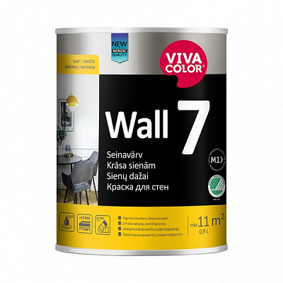 Фарба інтер'єрна латексна Vivacolor Wall 7 А мат білий 0,9л