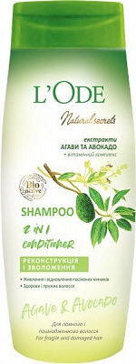 Шампунь Lode natural secrets Для ломких и поврежденных волос 400 мл
