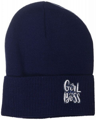 Шапочка детская для девочки Kraft+ 163 р.50-52 синий 