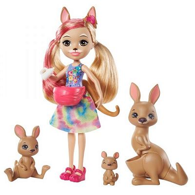 Кукольный набор Enchantimals Семья Кенгуру Камиллы