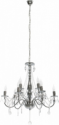 Люстра підвісна Globo William 9xE14 хром 63129-9