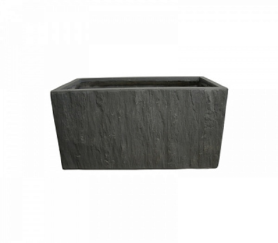 Кашпо Engard Квадро прямоугольный 47 л черно-коричневый (GA52-1) 
