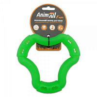 Игрушка для собак AnimAll Кольцо 6 сторон 15 см зеленое 88215
