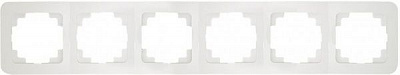 Рамка шестимісна Lillium Natural Makel горизонтальна білий