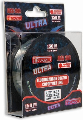 Леска  Lineaeffe Hikaru Ultra Fluorocarbon Coating 150м 0.3мм 12,6кг 3400030
