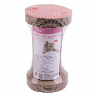 Кігтеточка Eastland для котів Гантеля з двома отворами та котячою м'ятою папір 15х25 см