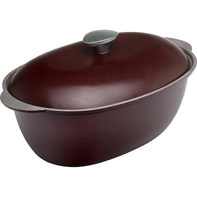 Гусятница Биол Бордо с крышкой 4 л