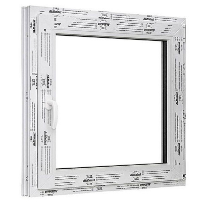 Вікно поворотно-відкидне ALMplast 60 800x800 мм праве