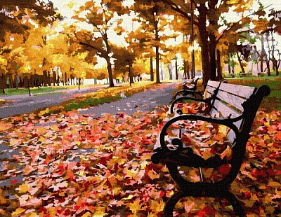 Картина по номерам Осенняя красота BookOpt 