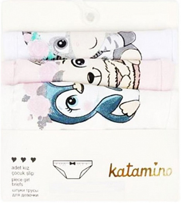 Набір трусів для дівчинки K128144 3 шт. р.86-92 різнокольоровий
