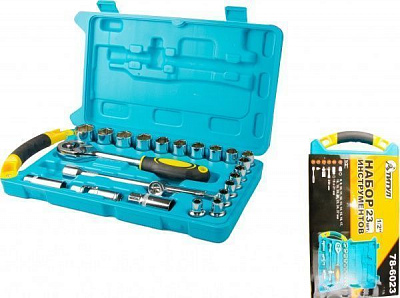 Набір головок 1/2” MASTERTOOL 23 шт. 78-6023