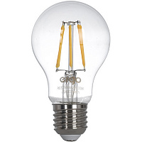 Лампа светодиодная Ergo FIL A60 6 Вт E27 3000 К 175-250 В прозрачная