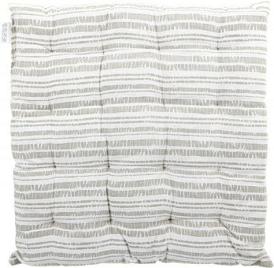 Подушка декоративная серая в полоску 40x40 см