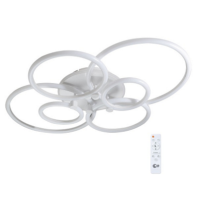 Светильник светодиодный LED CONCEPT Arklow R 6 с пультом ДУ 140 Вт белый 2800-6000-RGB К 