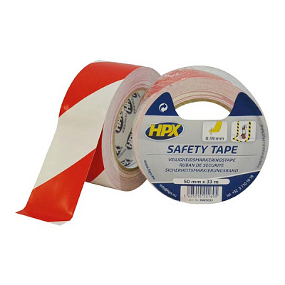 Лента сигнальная HPX самоклеющаяся Safety Tape 33 м RW5033