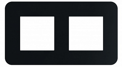 Рамка двомісна Efapel Latina чорний матовий 42920 TPM