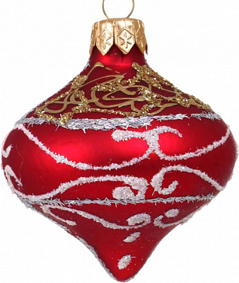 Декорация новогодняя Формовая игрушка Юла Декор в ассортименте 7 см 