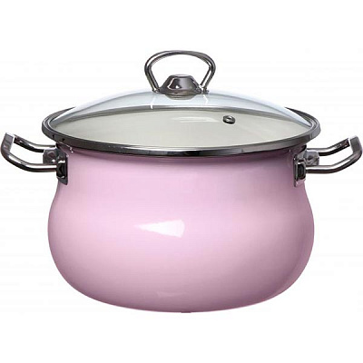 Кастрюля Epos 83808 розовая 1.5 л