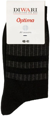 Шкарпетки Diwari OPTIMA All seasons 022 р. 25 чорний