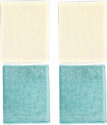 Набір рушників махрових 30x45 см бежево-м'ятний Ideal