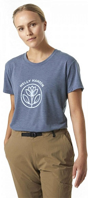 Футболка Helly Hansen W SKOG RECYCLED GRAPHIC TEE 63083-513 р.XL блакитний