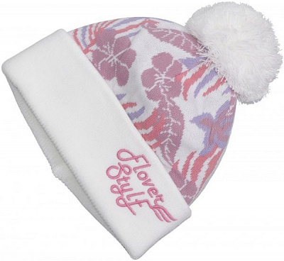 Шапка ESLI р.52–54 білий із рожевим 18С-137СП