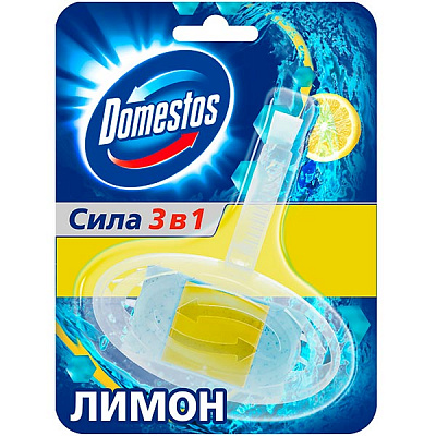 Туалетный блок Domestos Сила 3 в 1 Лимон 8384290 