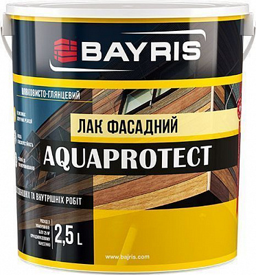 Лак фасадний Aquaprotect Bayris шовковистий глянець 2,5 л