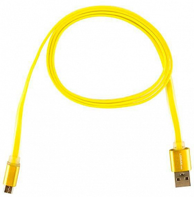 Кабель Logan USB – microUSB 1 м желтый (EL117-010YE) 