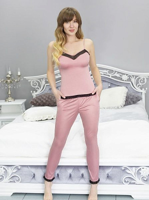 Пижама женская Roksana Black Crystal 774/61001 р. XL розовый 