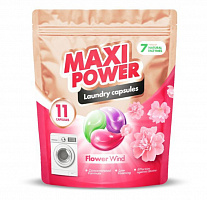 Капсули для машинного прання Maxi Power Flowers wild 11 шт.