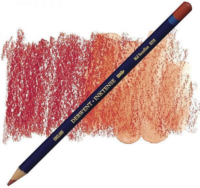 Олівець чорнильний Inktense 0310 Вермільйон червоний) середній Derwent