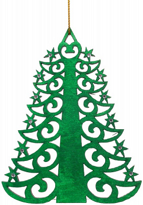 Елочная игрушка Елка 5822 11.5 см  