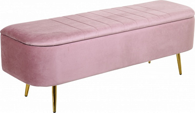 Сундук-пуф Christian пудровый 120х38х42 см 