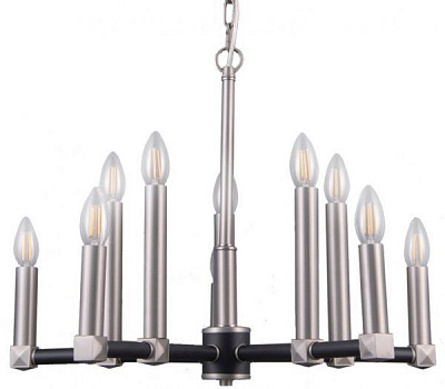 Люстра Victoria Lighting Candle SP10 10x40 Вт E14 сатин