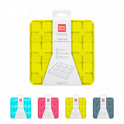 Коврик Waudog Silicone 205х205х17 мм желтый