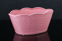 Ваза керамическая розовая Прованс 12х15х26,5 см Eterna