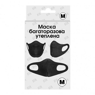Маска MAXGROUP багаторазова утеплена в асортименті 1 шт. MG-100-05