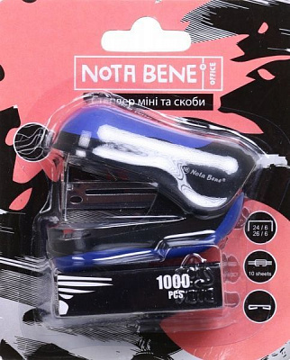 Степлер №10 со скобами Nota Bene
